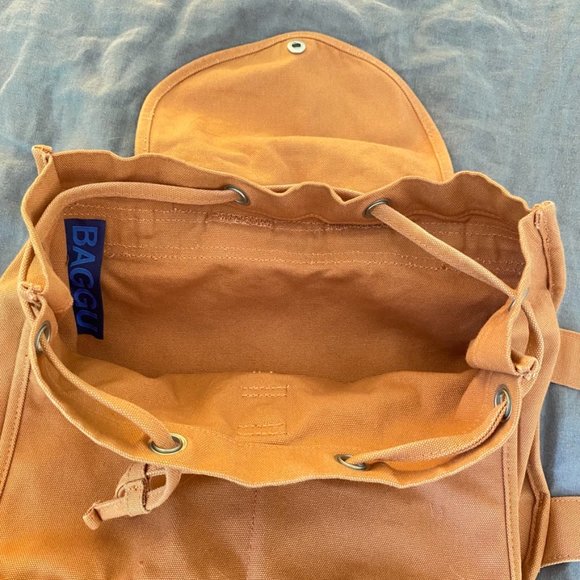 SOLD NWOT Baggu Canvas Drawstring Backpack - Adobe - Picture 6 of 6